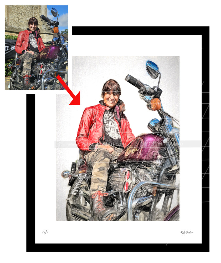 Personalised motor art ideas from £69 to £599