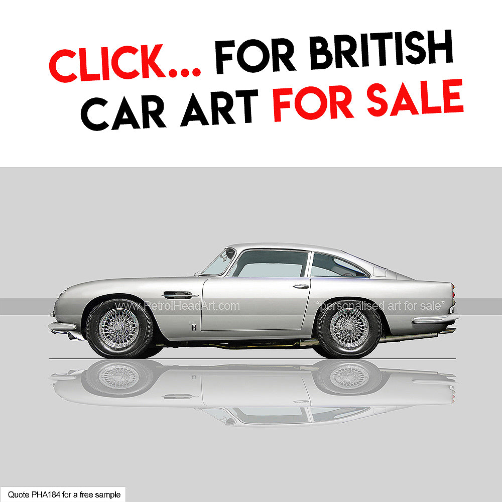 British Car Art for sale