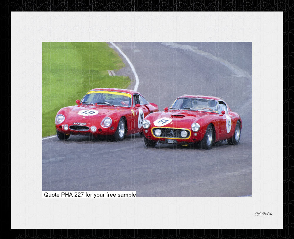 Classic Ferrari Racing Art For Sale