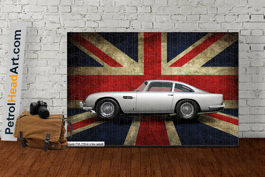 Aston Martin DB5 art Union Jack