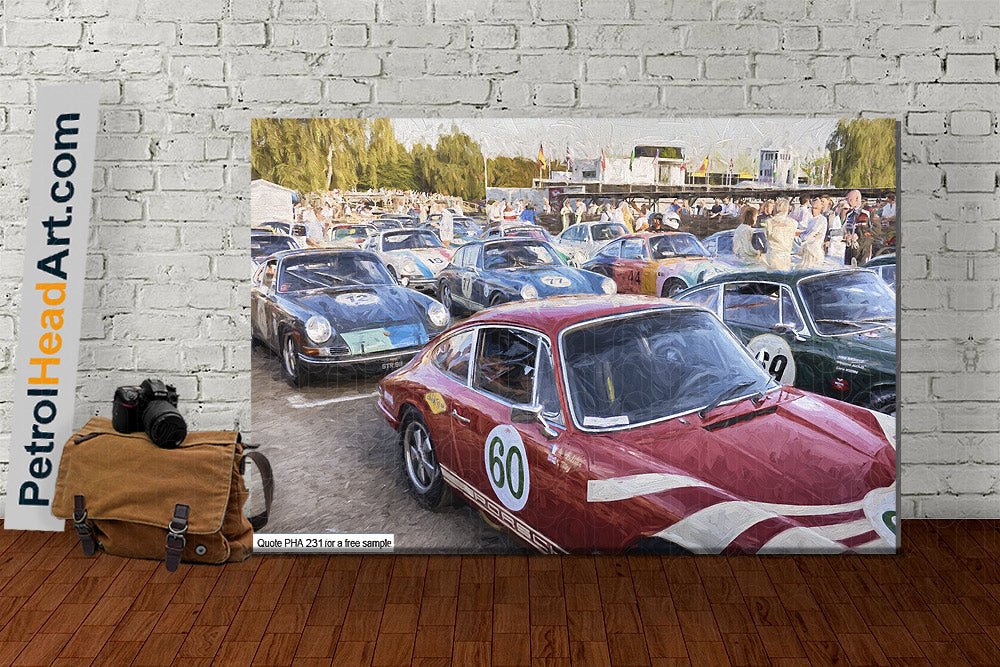 Classic Porsche Art Goodwood Revival 2