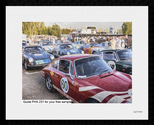 Classic Porsche Art Goodwood Revival 2