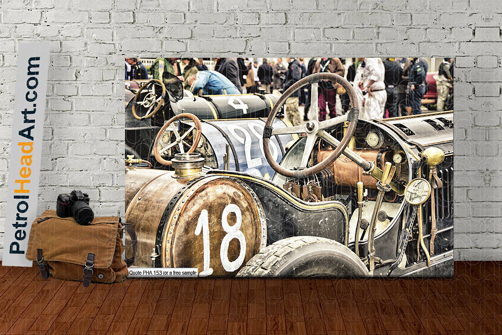 edwardian racing car art