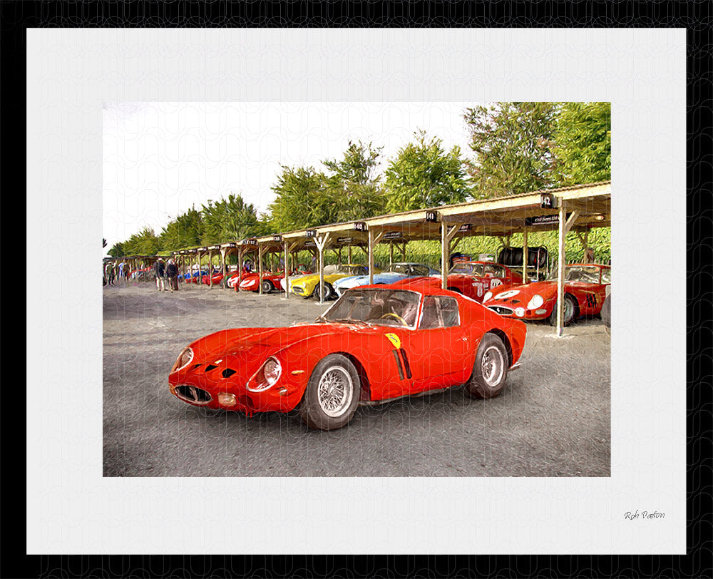 Ferrari 250 art at Goodwood Revival