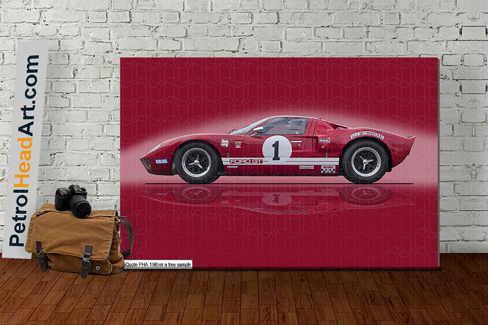 Ford GT40 Art in red