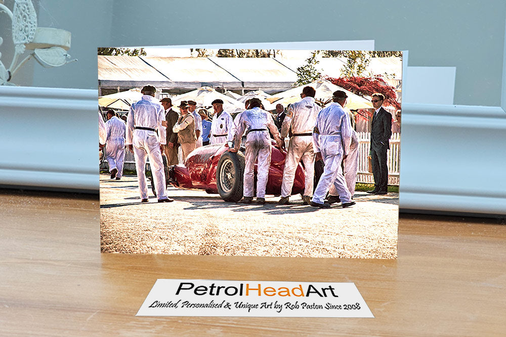 Historic Motor Racing Greetings Card