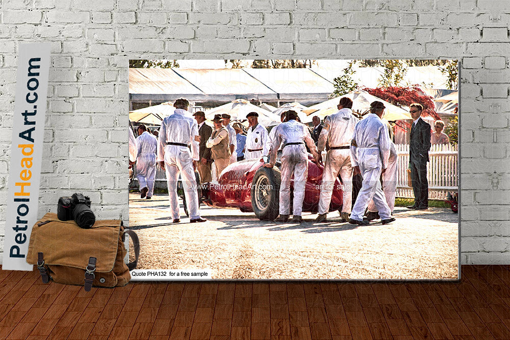 historic motor racing wall art