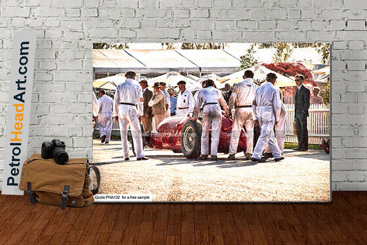 historic motor racing wall art