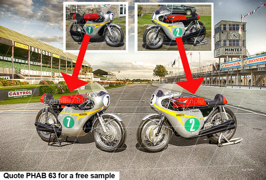 personalised motorcycle art