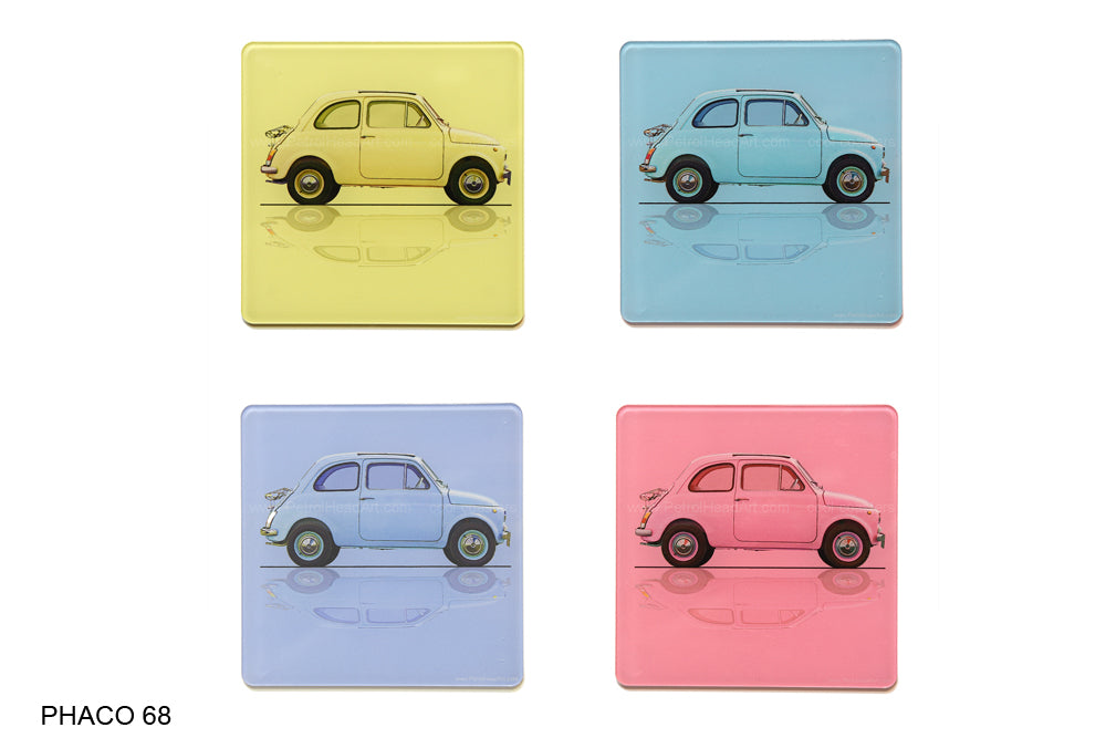 Fiat 500 Art Coasters