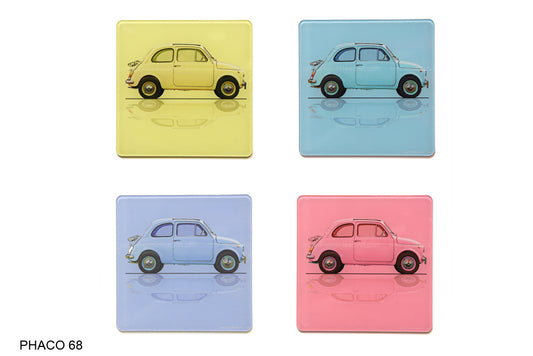 Fiat 500 Art Coasters