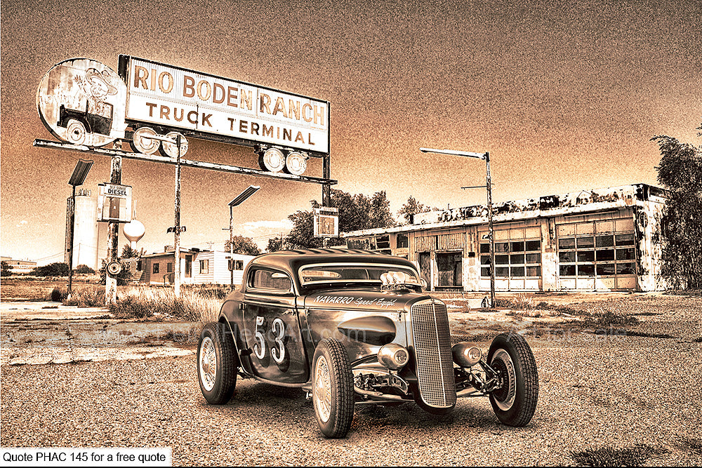 Hot Rod Greetings Card