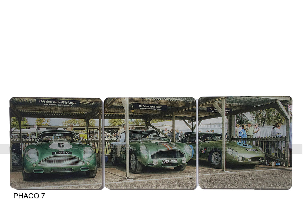 Aston Martin Coasters Goodwood Petrol Head Art