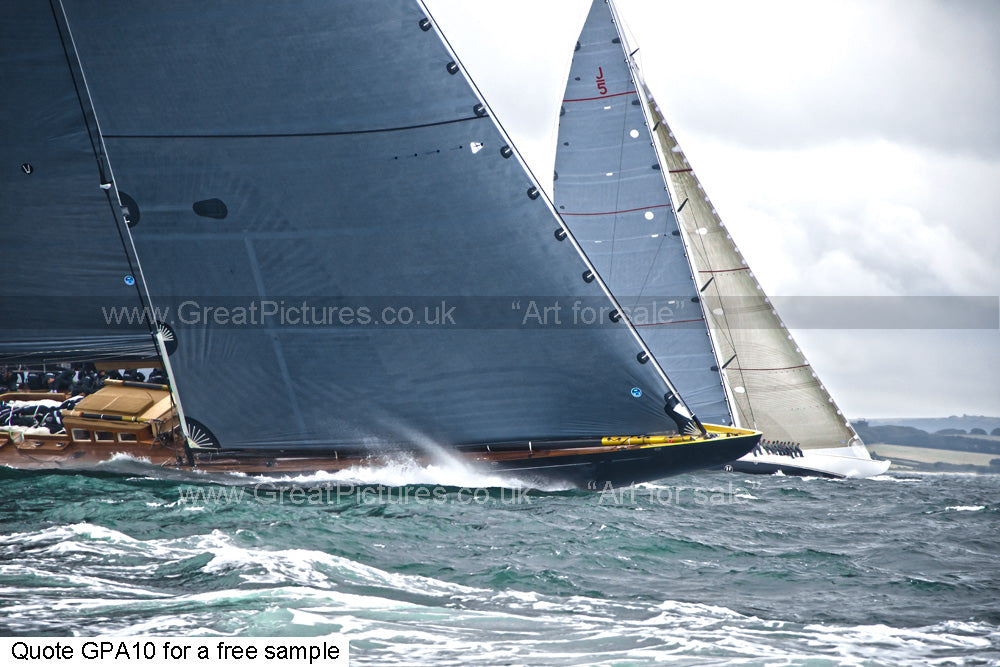 J Class Yacht Art