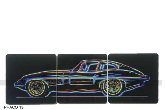 Jaguar E-Type Electric Art Coasters