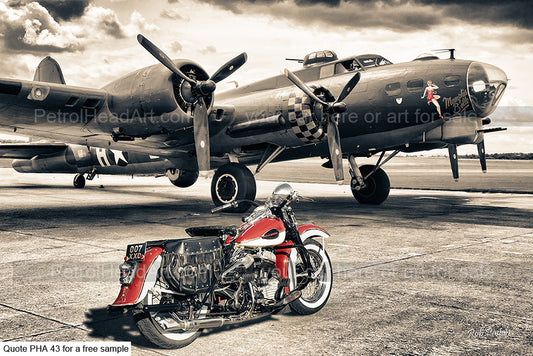 Memphis Belle and the Harley