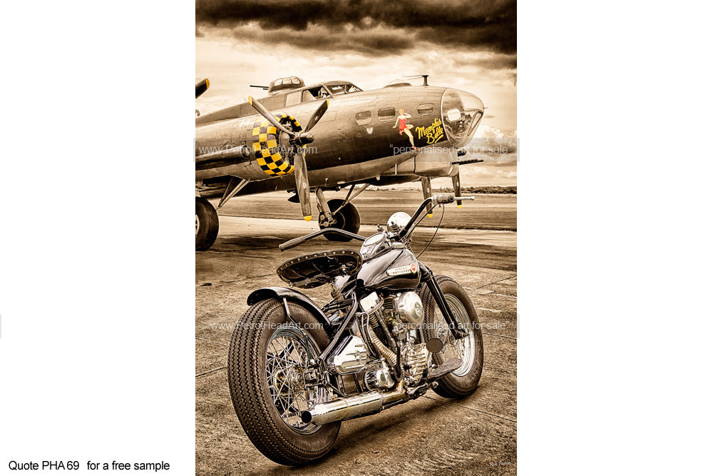 Memphis Belle Harley Art For Sale