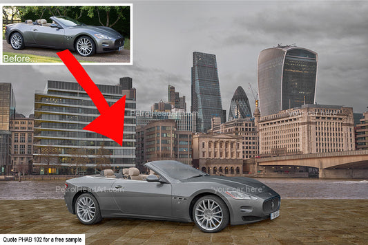 Personalised Car Art London 2