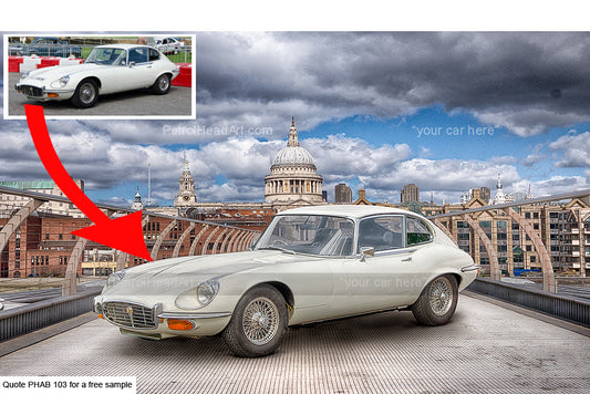 Personalised Car Art London 3