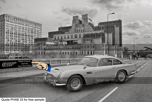 Personalised James Bond Art