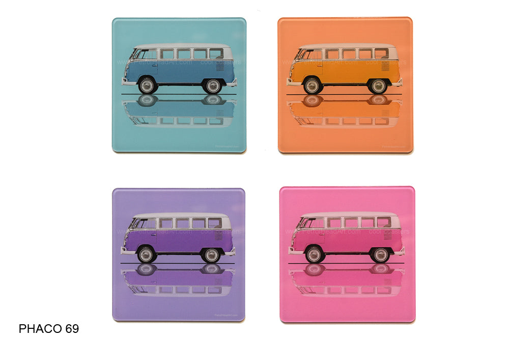 VW Camper Art Coasters