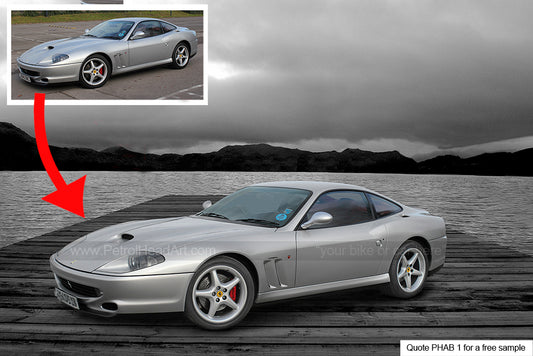 automotive photographer with unique car backgrounds