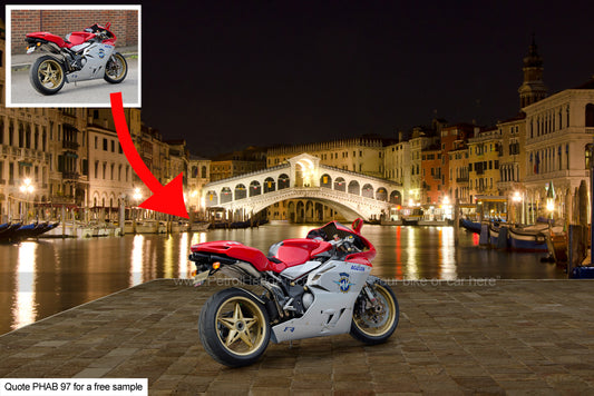 bespoke automotive art MV Augusta Venice