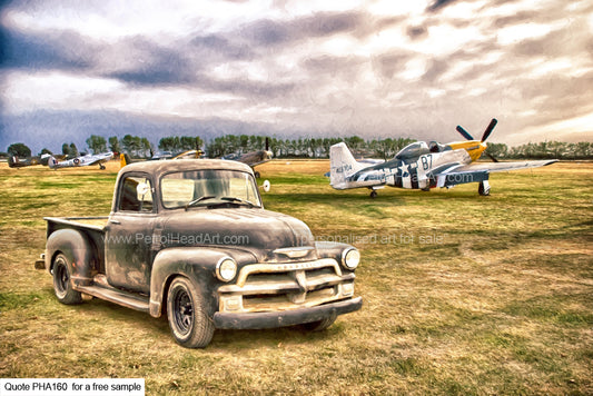 classic chevy pick up art