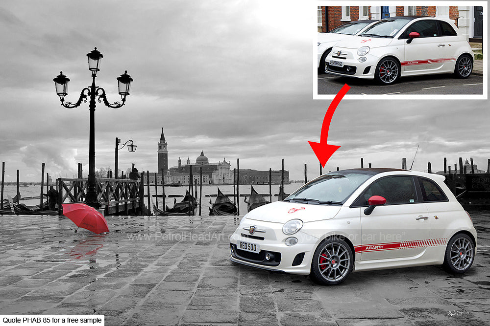 Fiat 500 Art Personalised