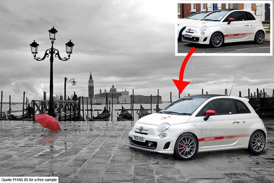 Fiat 500 Art Personalised