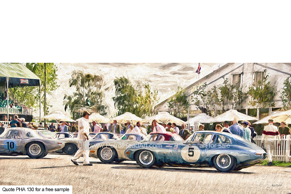 Goodwood Revival E-Type Art
