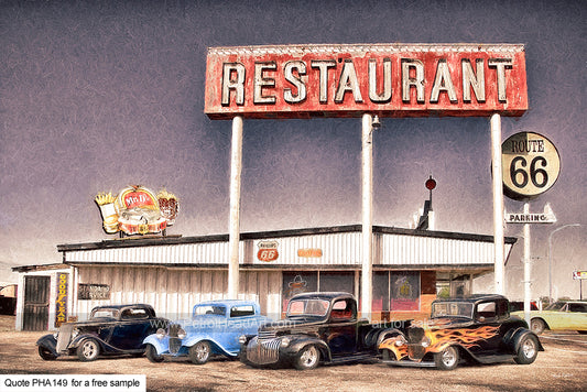 Hotrod Diner Art