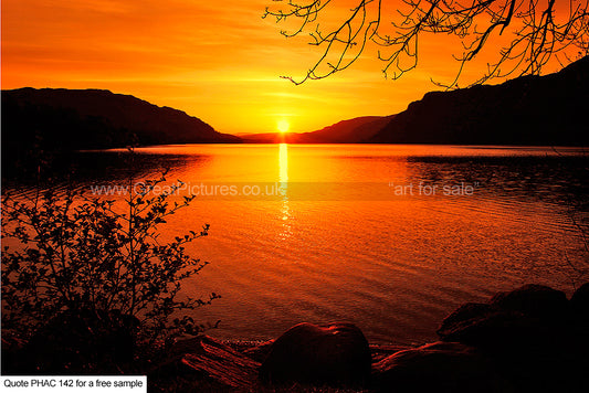 Lake District Sunrise Greetings Card