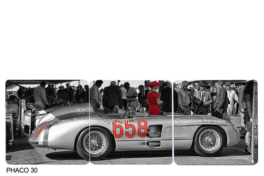 Fangio Mercedes 300 SLR Art Coasters