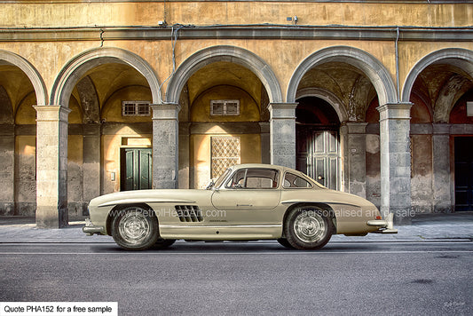 Mercedes Gullwing Art For Sale Greetings Card