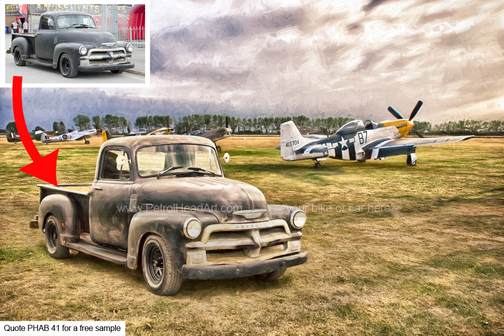 P51 Mustang Art Personalised