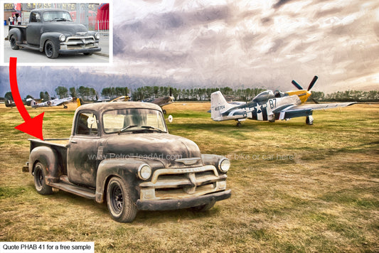 P51 Mustang Art Personalised