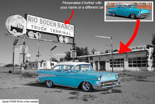 Personalised American Car Art