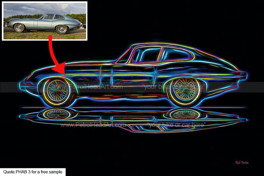 Personalised Electric Car Art