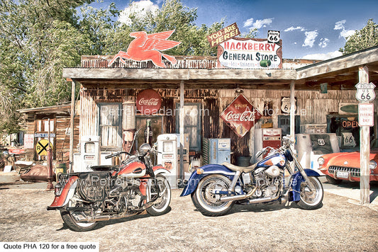 Iconic Harley Route 66 Art For Sale