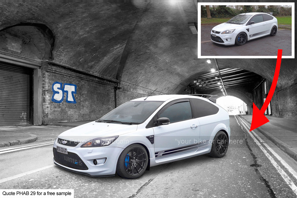 Personalised Moody Car Art