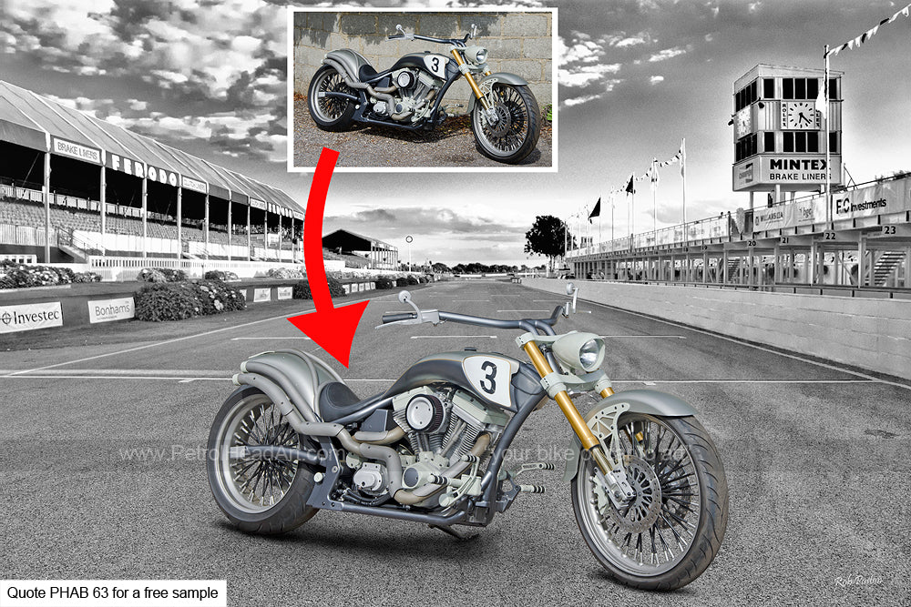 personalised motorcycle art