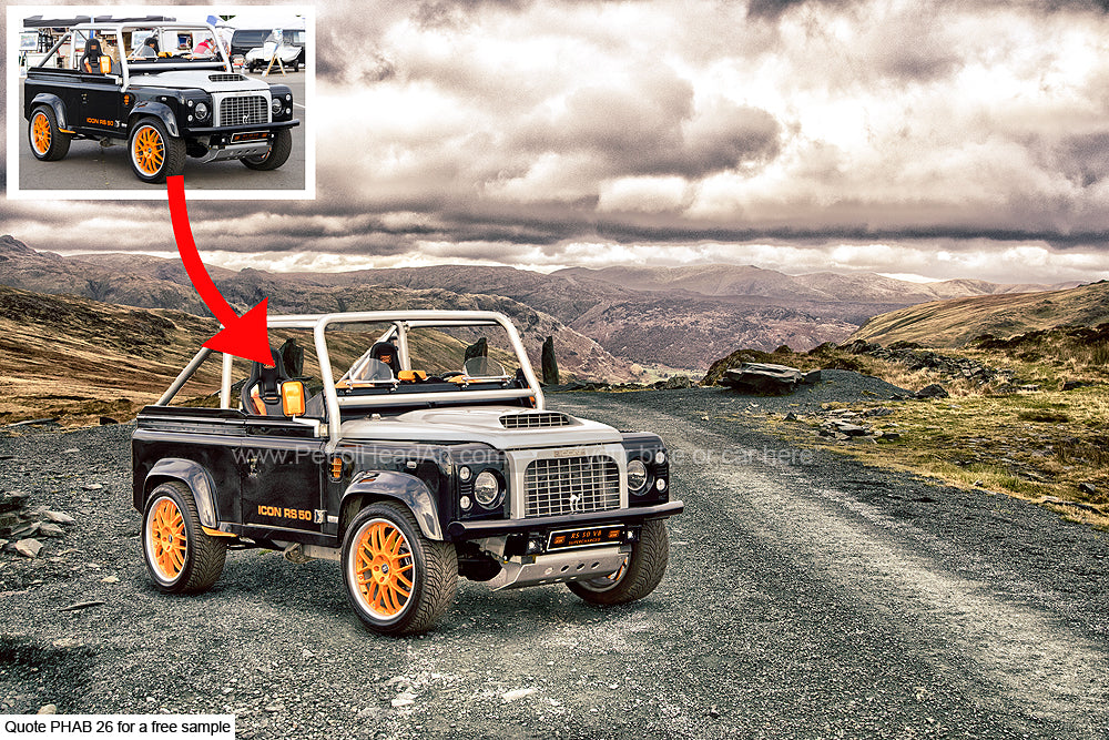 Personalised Off Road Car Art