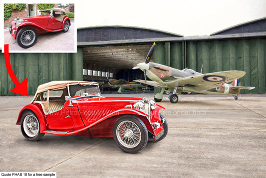 Personalised Spitfire Art