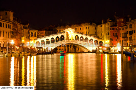 rialto bridge venice greetings card