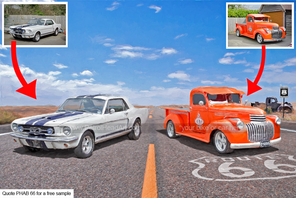 Route 66 Art Personalised