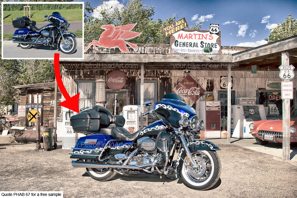 Gifts for Harley Owners Route 66 Art