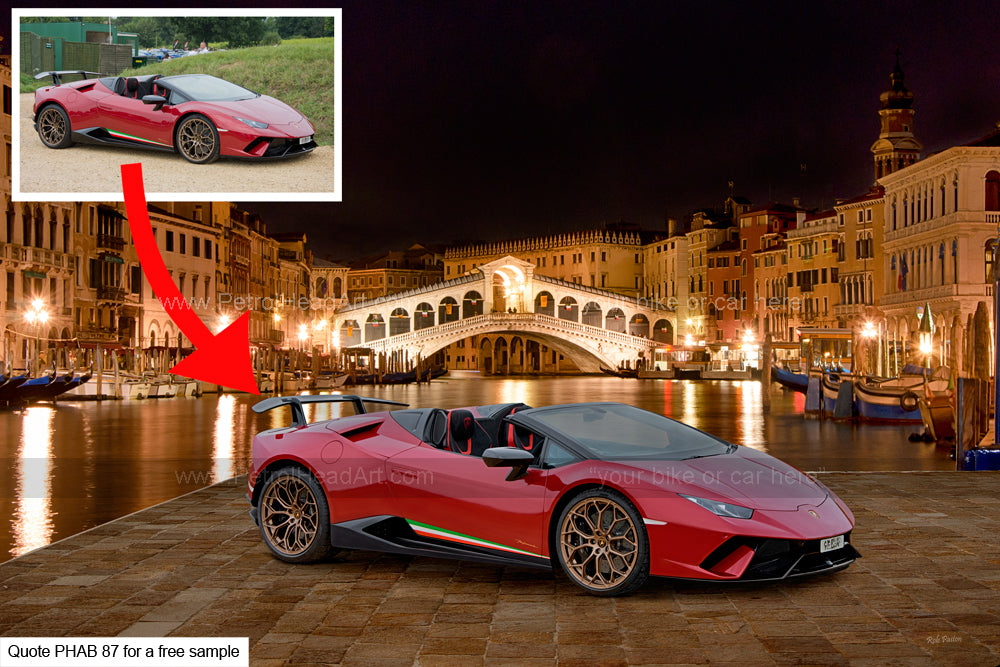 Supercar Art Rialto Bridge Background