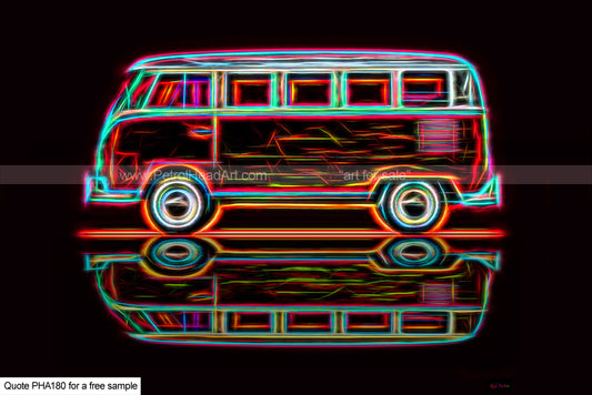 vw camper art