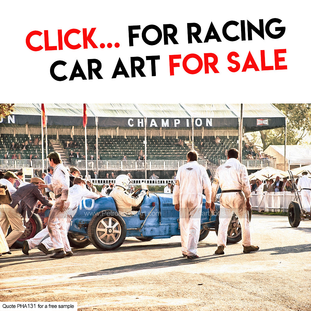 Motor Racing Car Art